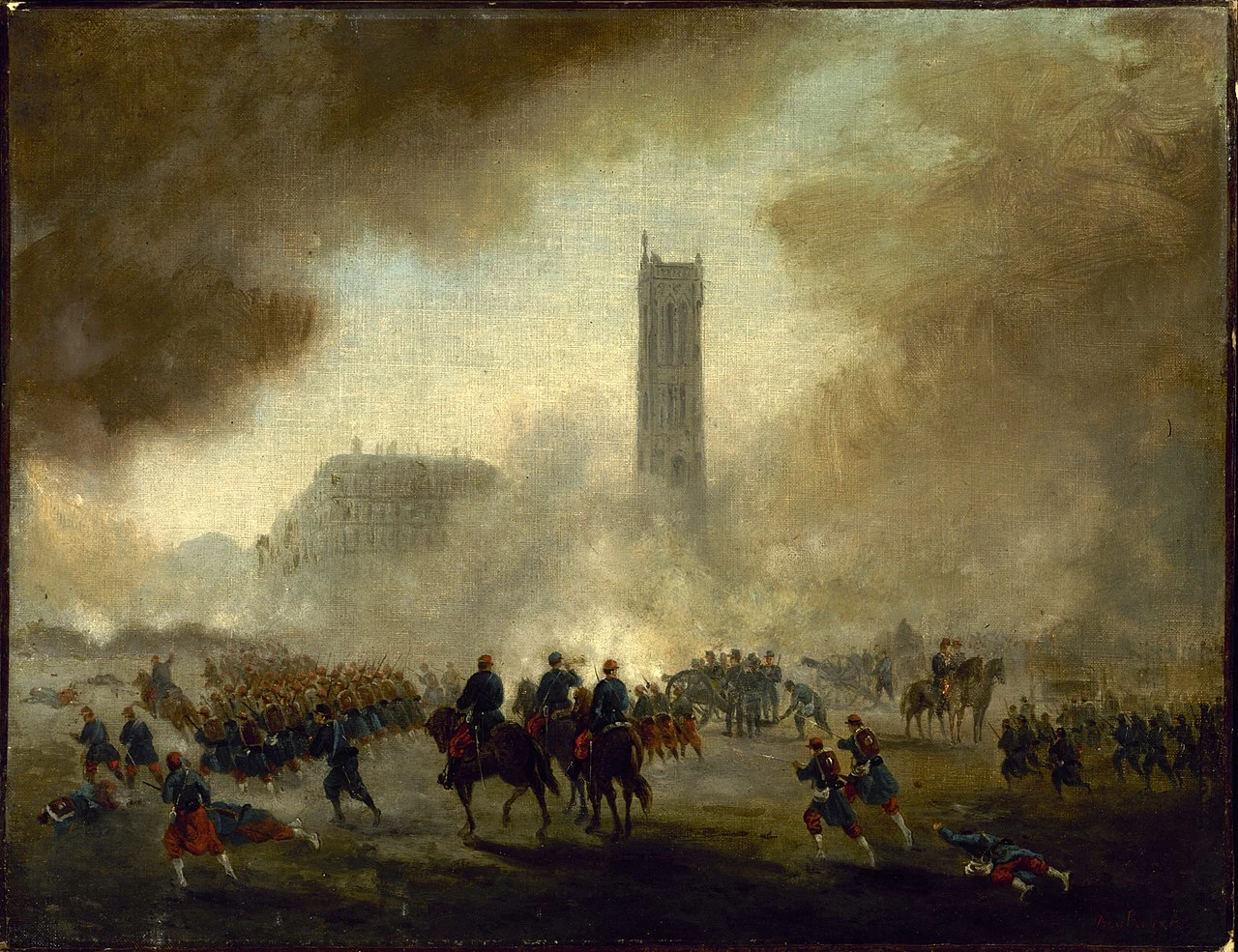 La Torre Saint - Jacques, riconquistata dalle truppe di Versailles, Museo Carnavalet, Parigi